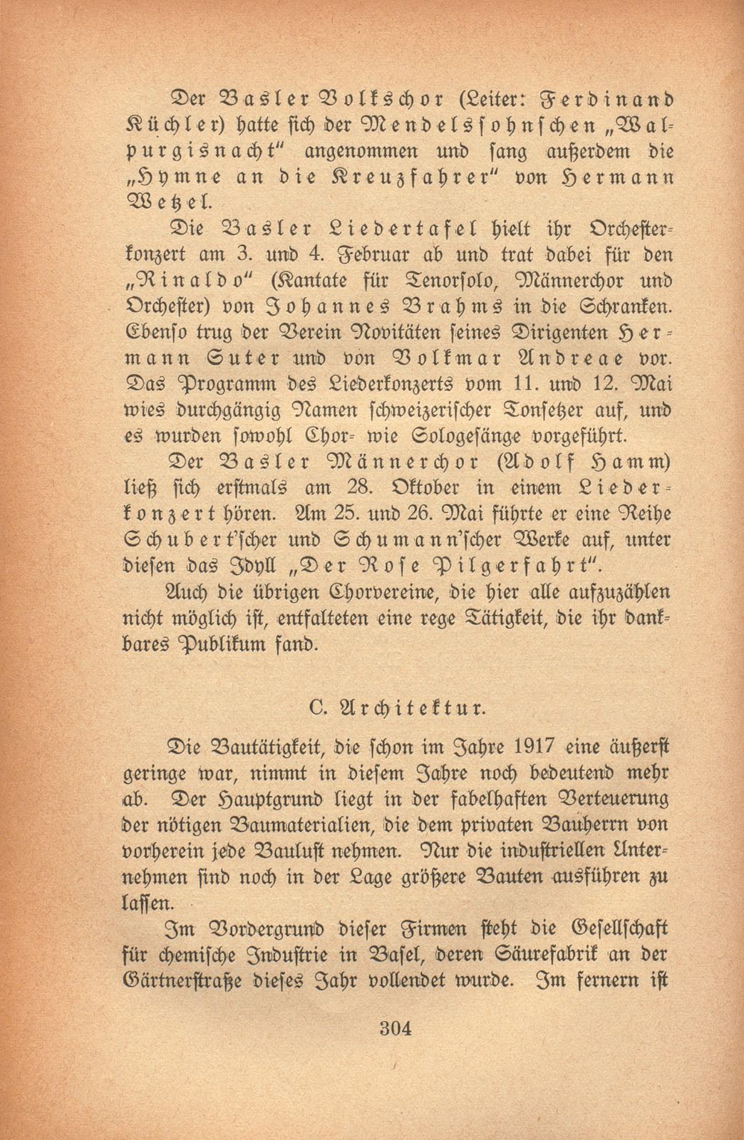 Das künstlerische Leben in Basel vom 1. November 1917 bis 31. Oktober 1918 – Seite 1