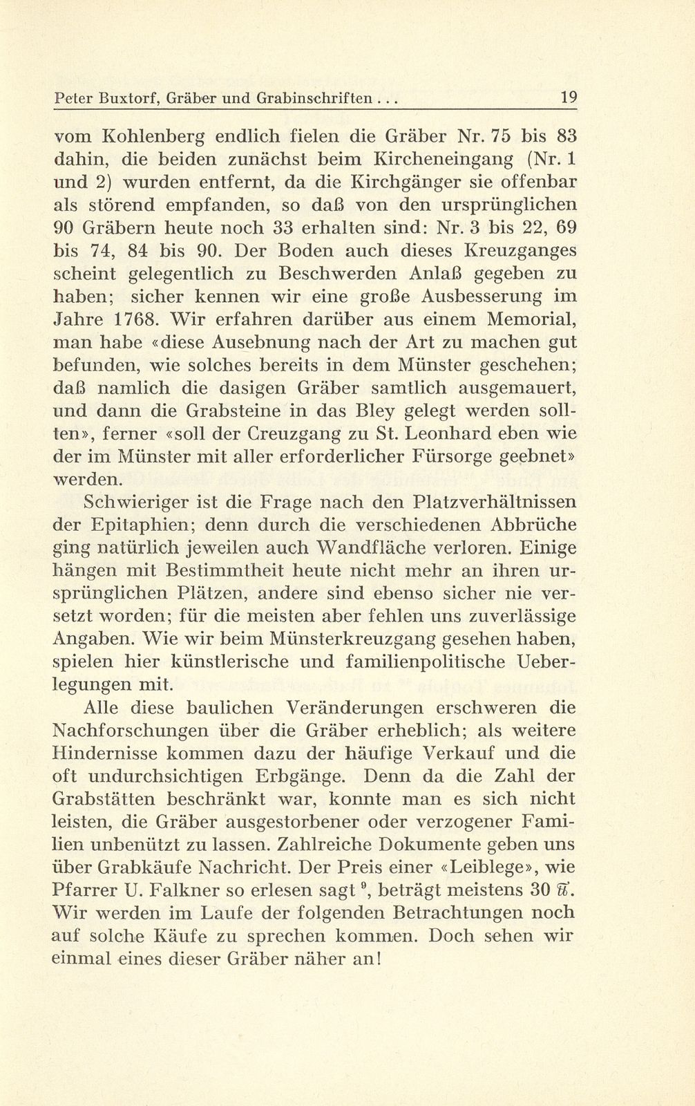 Gräber und Grabinschriften im vorderen Kreuzgang zu St. Leonhard – Seite 9