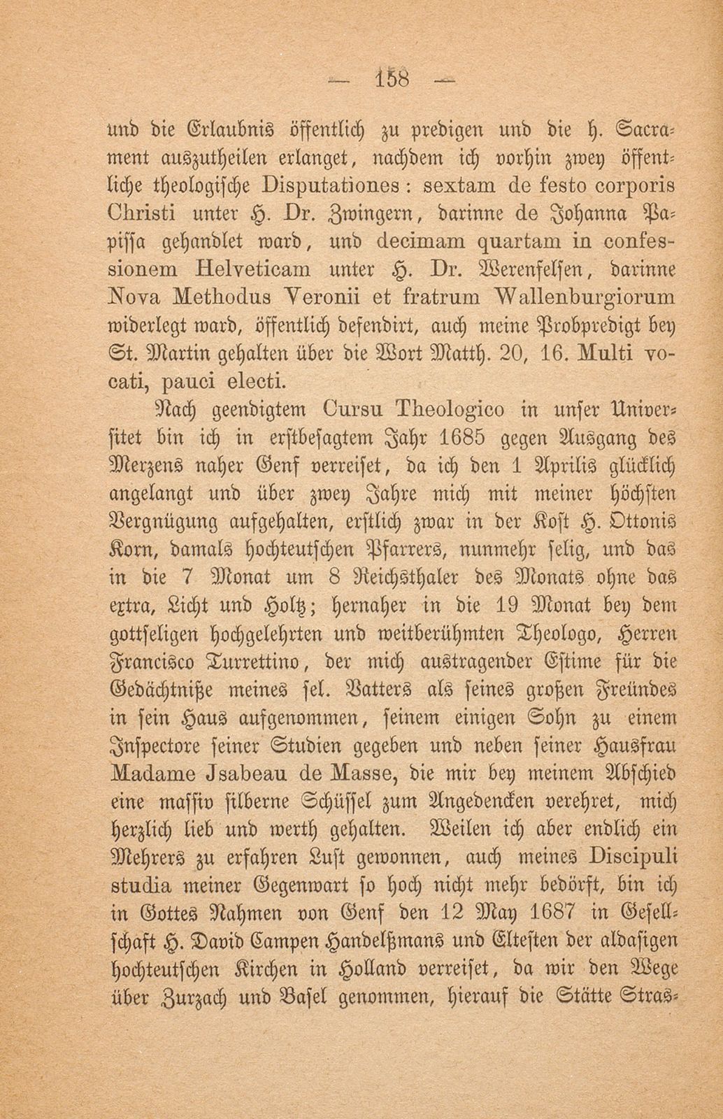 Aus einem baslerischen Stammbuch, XVII. Jahrhundert – Seite 22