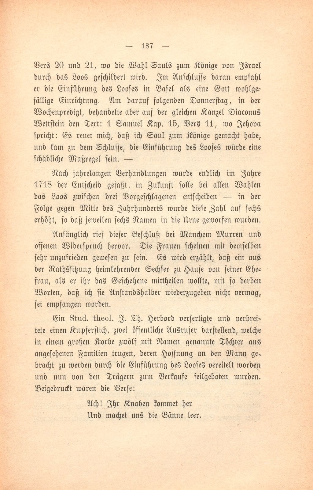 Einiges aus dem Leben zu Basel während des achtzehnten Jahrhunderts – Seite 18