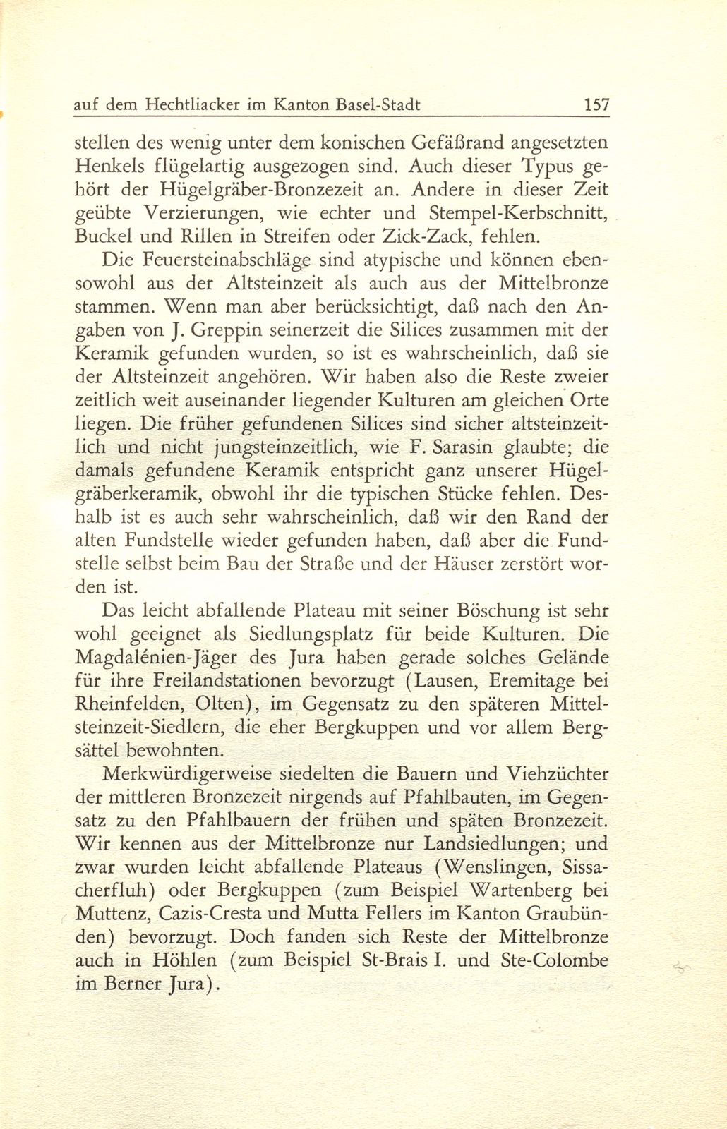 Die mittelbronzezeitliche Siedlung auf dem Hechtliacker im Kanton Basel-Stadt – Seite 7