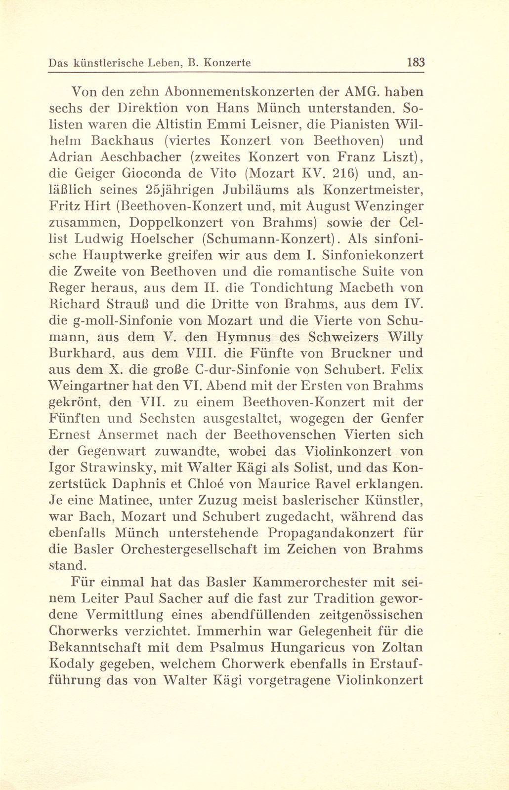 Das künstlerische Leben in Basel vom 1. Oktober 1940 bis 30. September 1941 – Seite 3