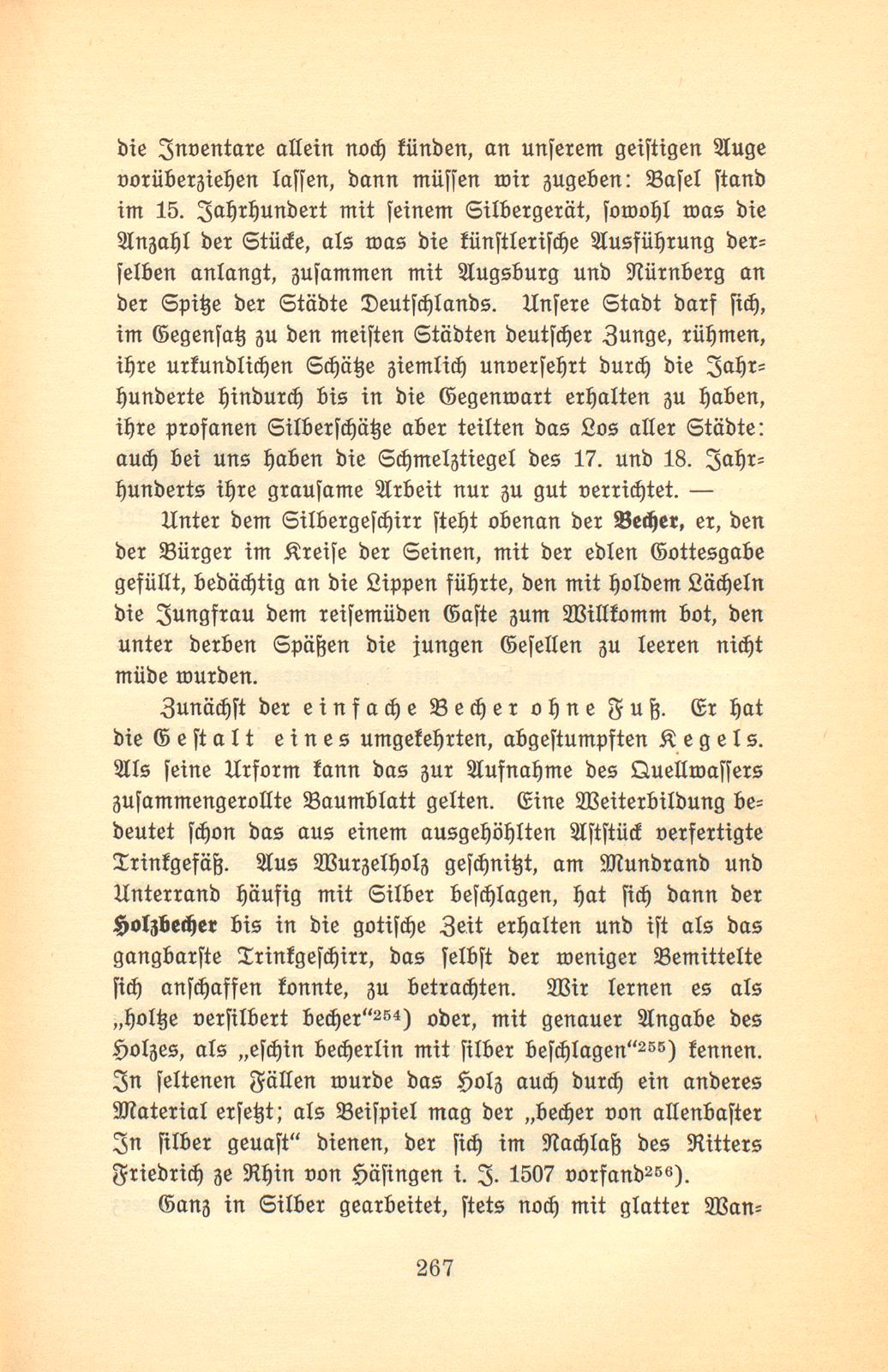 Der Basler Hausrat im Zeitalter der Spätgotik. (An Hand der schriftlichen Überlieferung.) – Seite 27