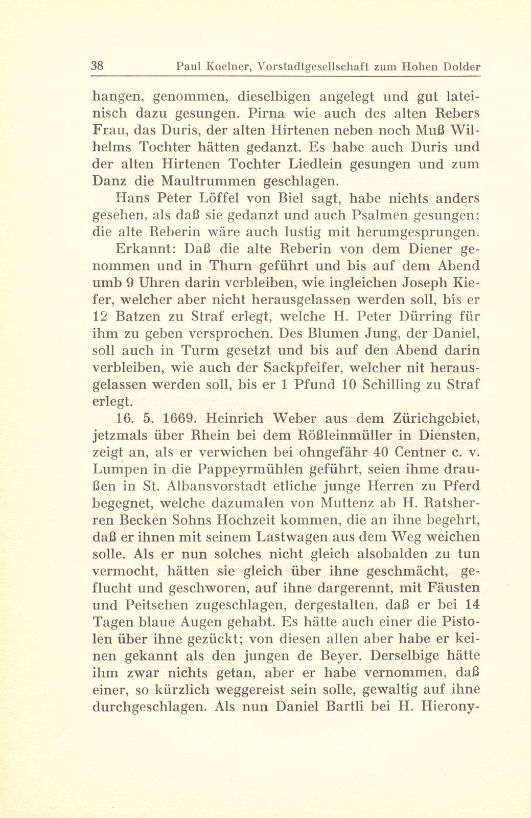 Aus der Gerichtspraxis der Vorstadtgesellschaft zum Hohen Dolder – Seite 24