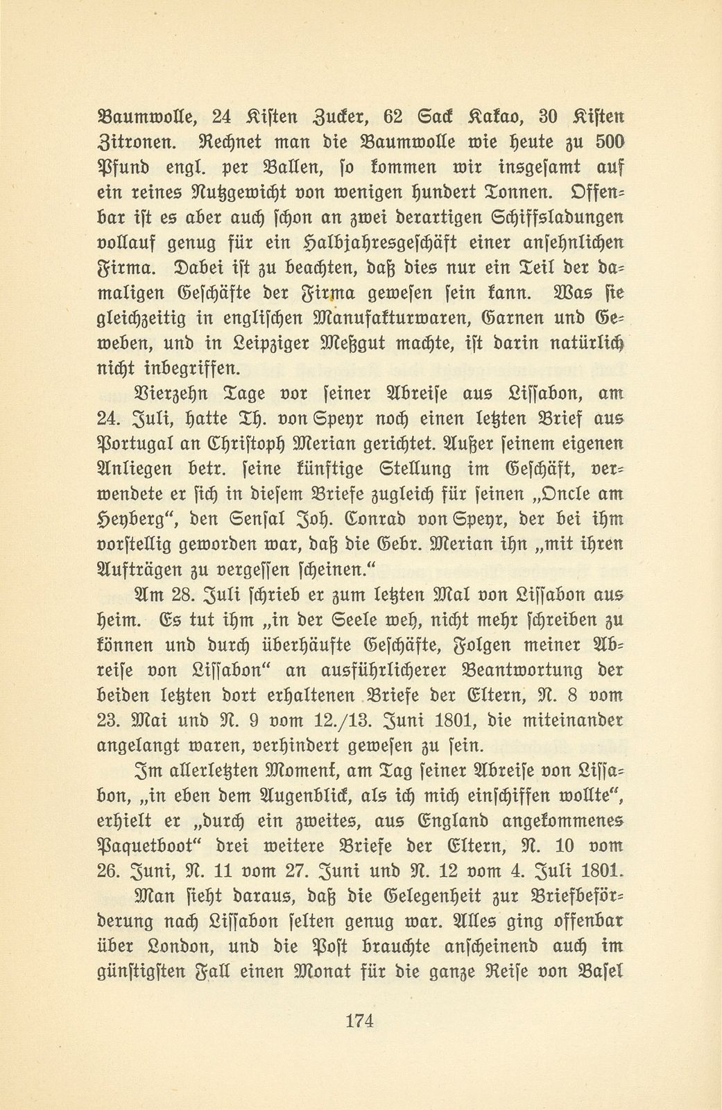 Abenteuer eines jungen Basler Kaufmanns vor hundert Jahren. Theodor von Speyr – Seite 18