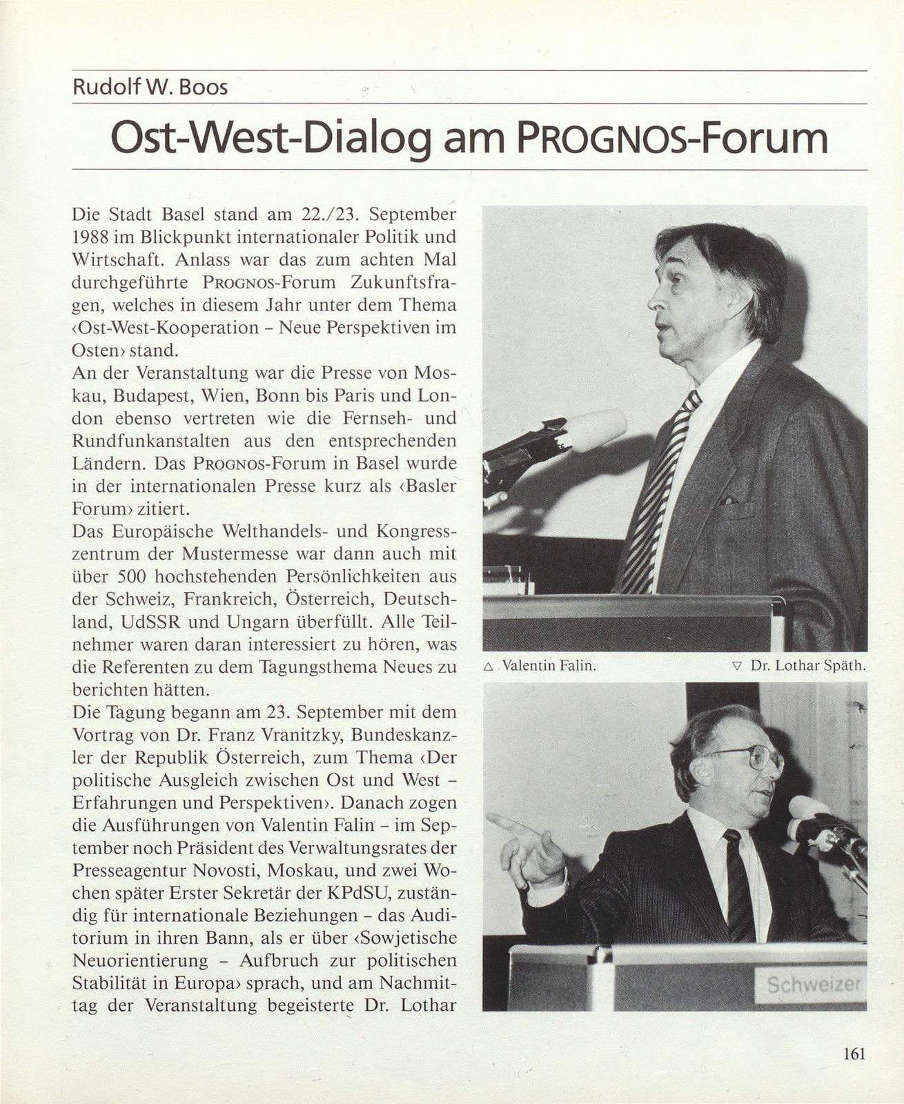 Ost-West-Dialog am PROGNOS-Forum – Seite 1