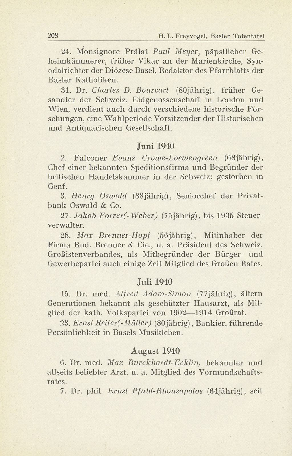 Basler Totentafel vom 1. Oktober 1939 bis 31. September 1940 – Seite 4