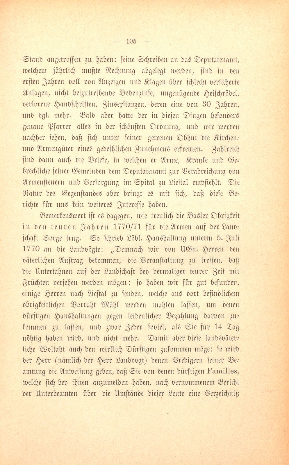 M. Johann Jakob Huber, weil. Pfarrer und Dekan in Sissach und seine Sammlungen zur Geschichte der Stadt und Landschaft Basel – Seite 31