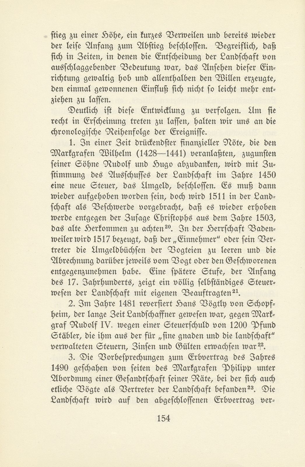 Wesen und Bedeutung der landständischen Einrichtung des Markgräflerlandes am Ausgang des Mittelalters – Seite 8