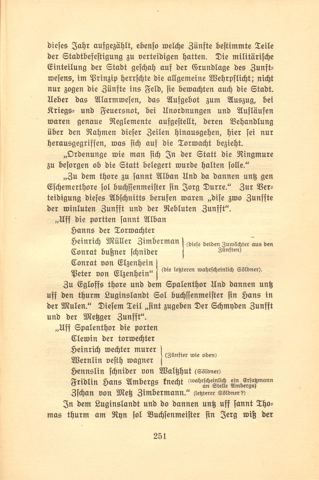 Torhut und Scharwache zu Basel in der zweiten Hälfte des XV. Jahrhunderts – Seite 11