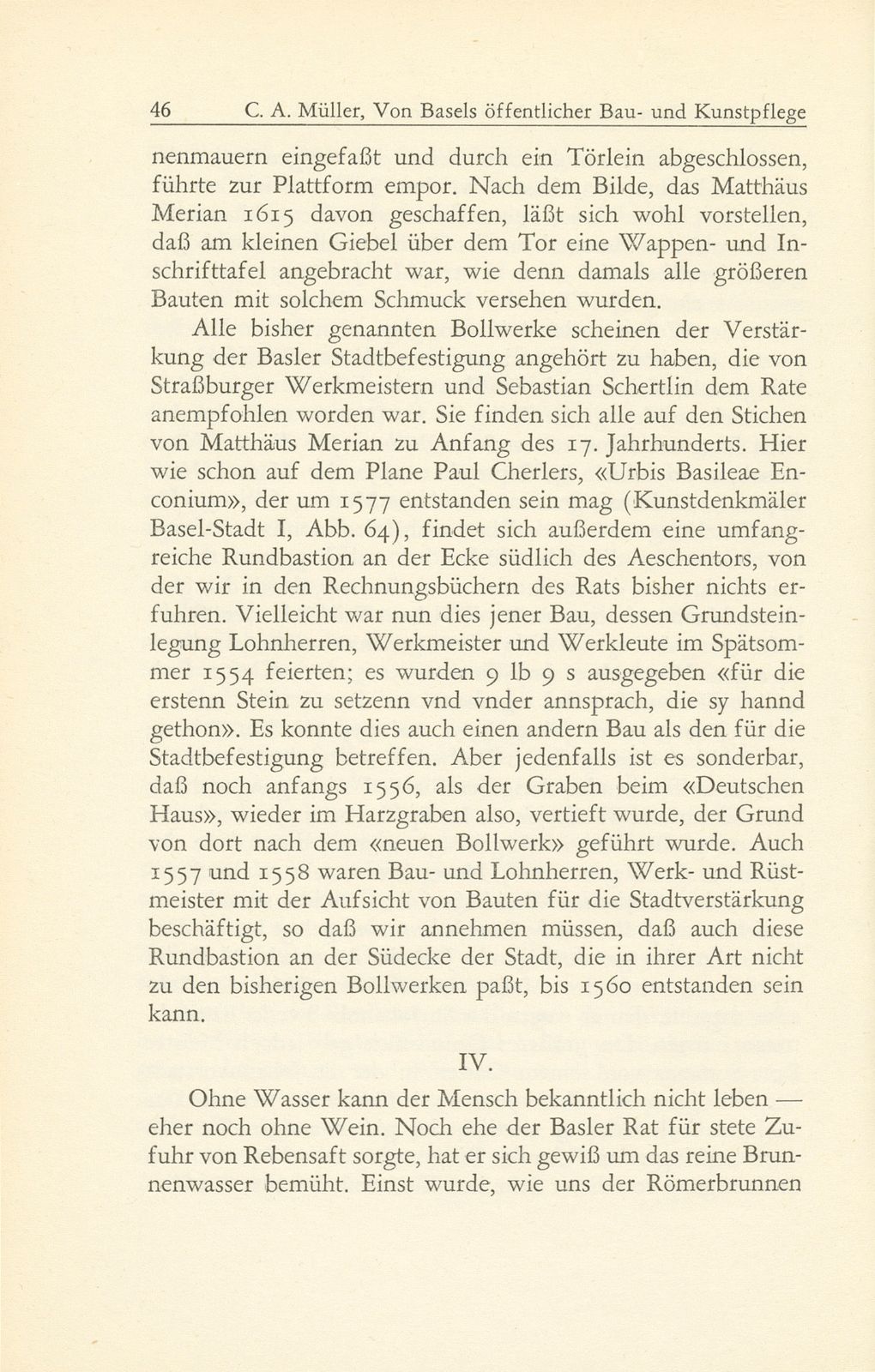 Von Basels öffentlicher Bau- und Kunstpflege in den Jahrzehnten nach der Reformation 1529-1560 – Seite 26