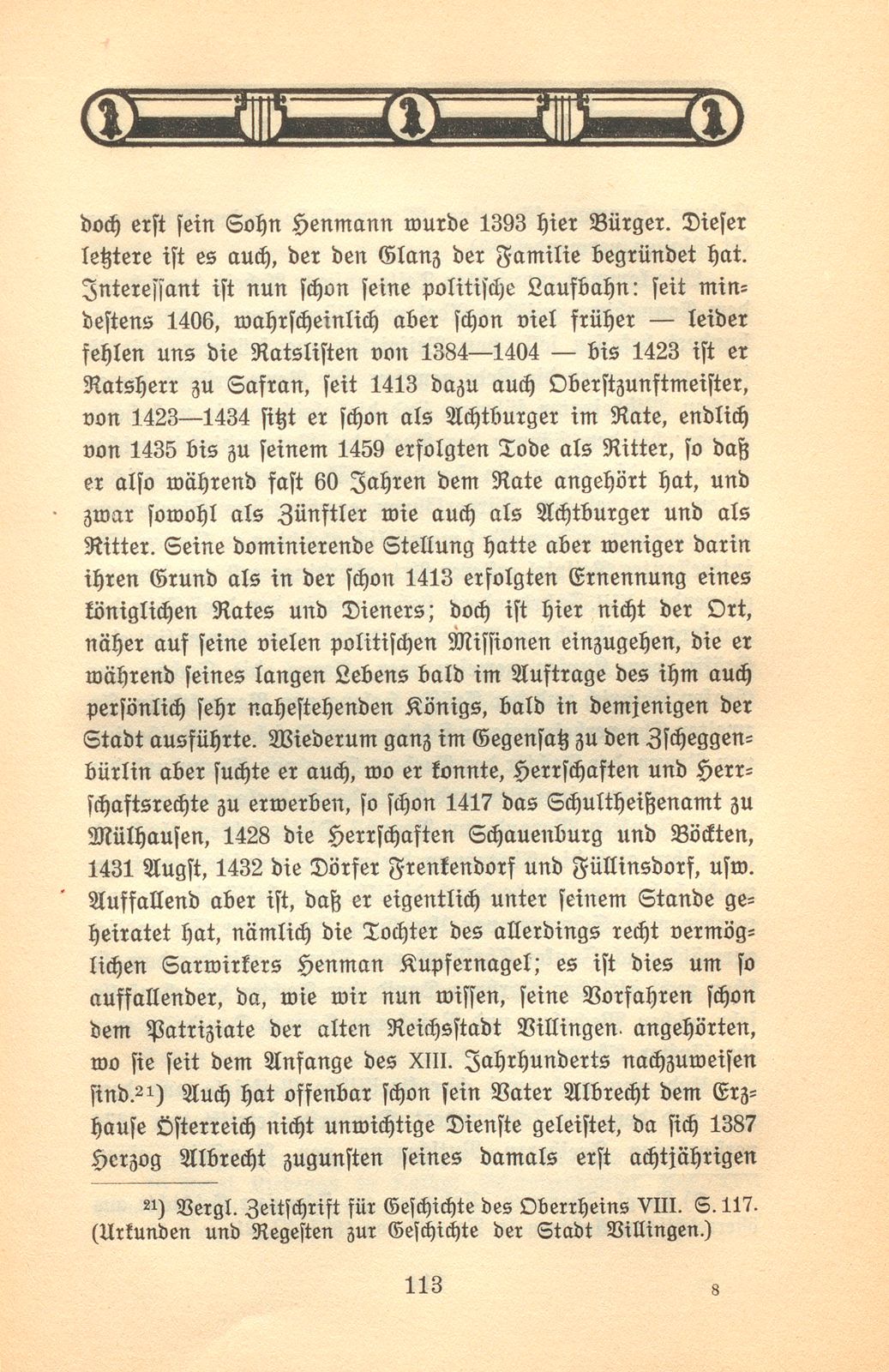 Herkunft und Stellung von Adel und Patriziat zu Basel im XIII. bis XV. Jahrhundert – Seite 22