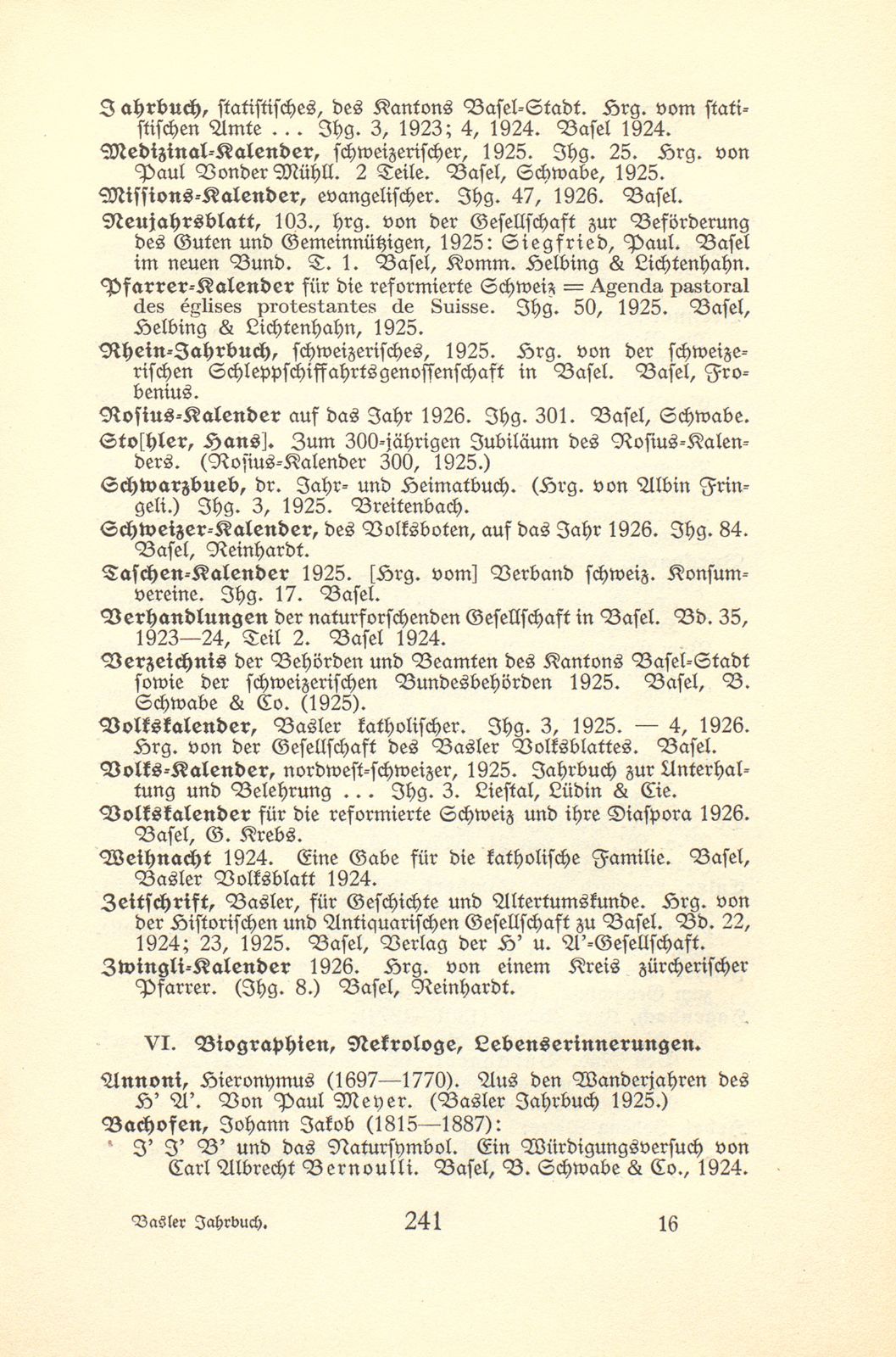 Basler Bibliographie 1925 – Seite 9