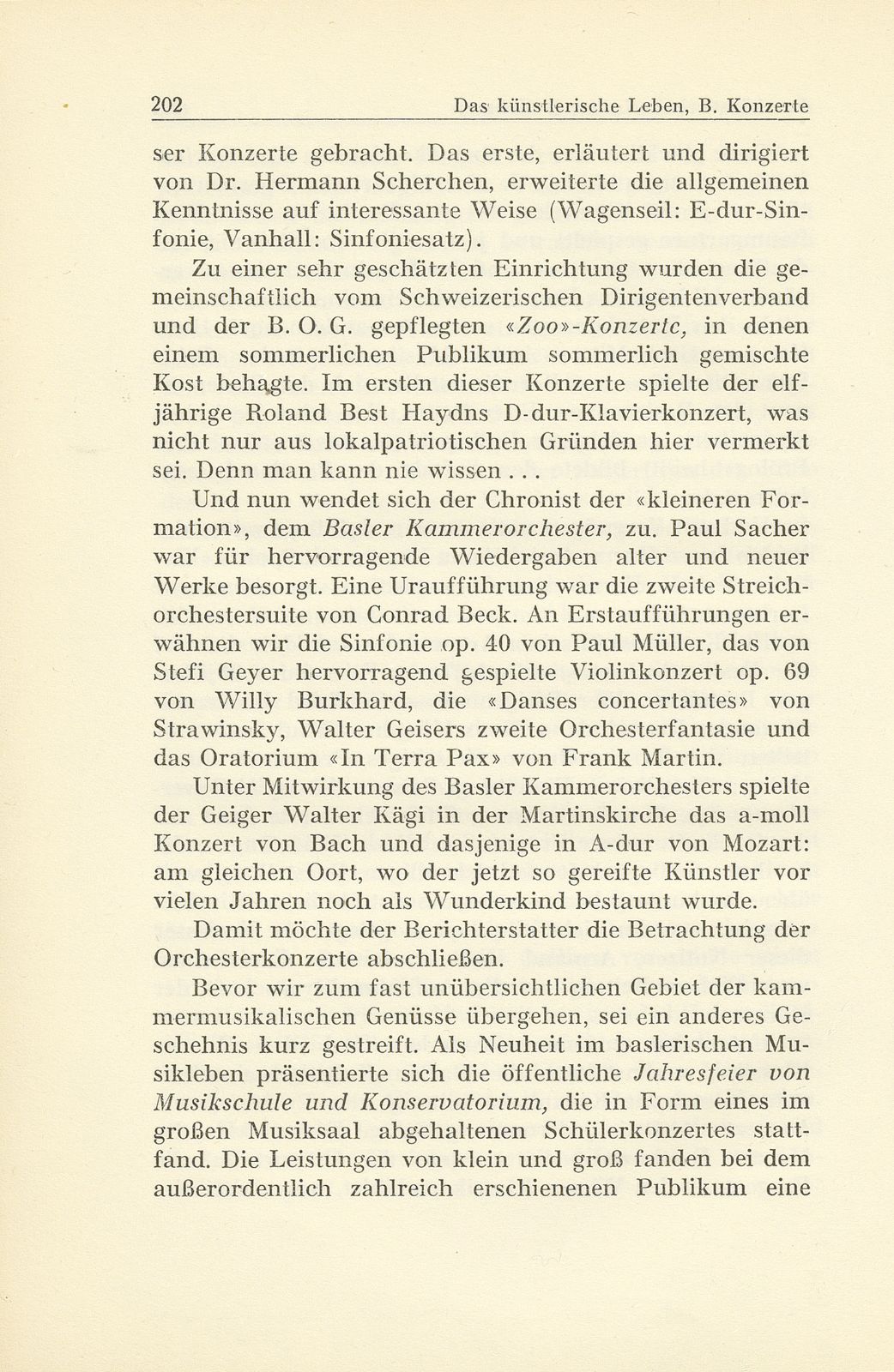 Das künstlerische Leben in Basel vom 1. Oktober 1945 bis 30. September 1946 – Seite 4