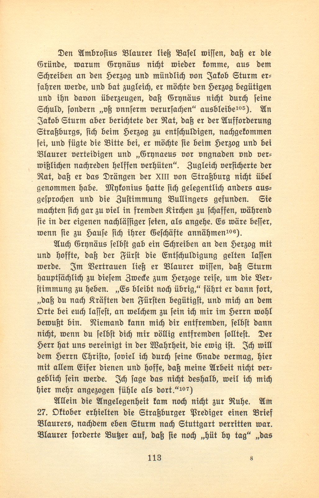 Die Berufung des Simon Grynäus nach Tübingen. 1534/1535 – Seite 26