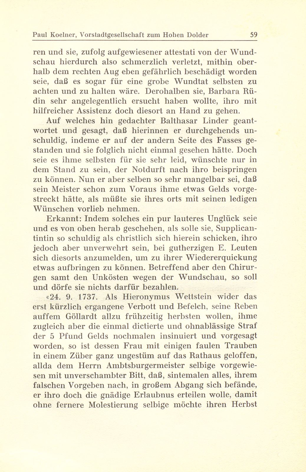 Aus der Gerichtspraxis der Vorstadtgesellschaft zum Hohen Dolder – Seite 45