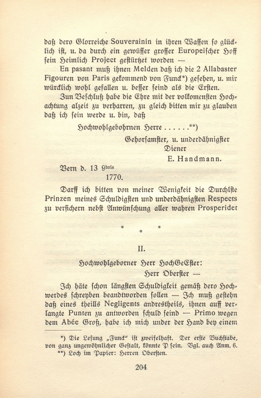 C.F. von Staal und Emanuel Handmann. (Nebst acht Briefen des Künstlers.) – Seite 10