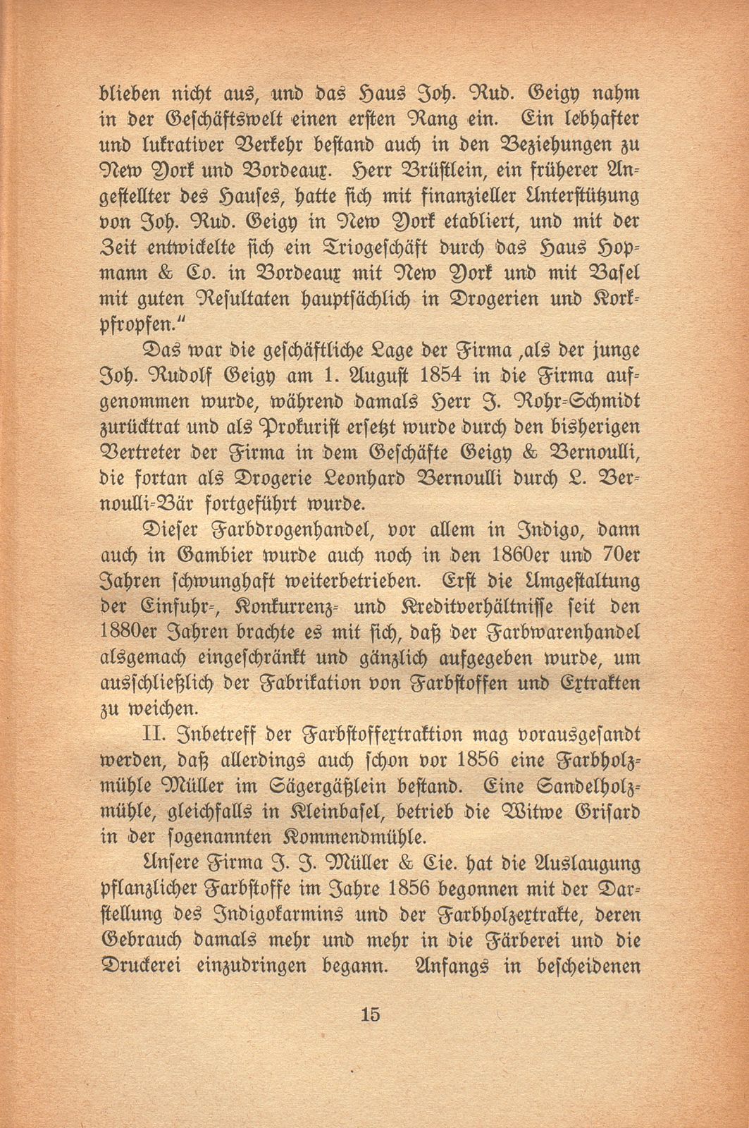 Johann Rudolf Geigy-Merian. 4. März 1830 bis 17. Februar 1917 – Seite 15