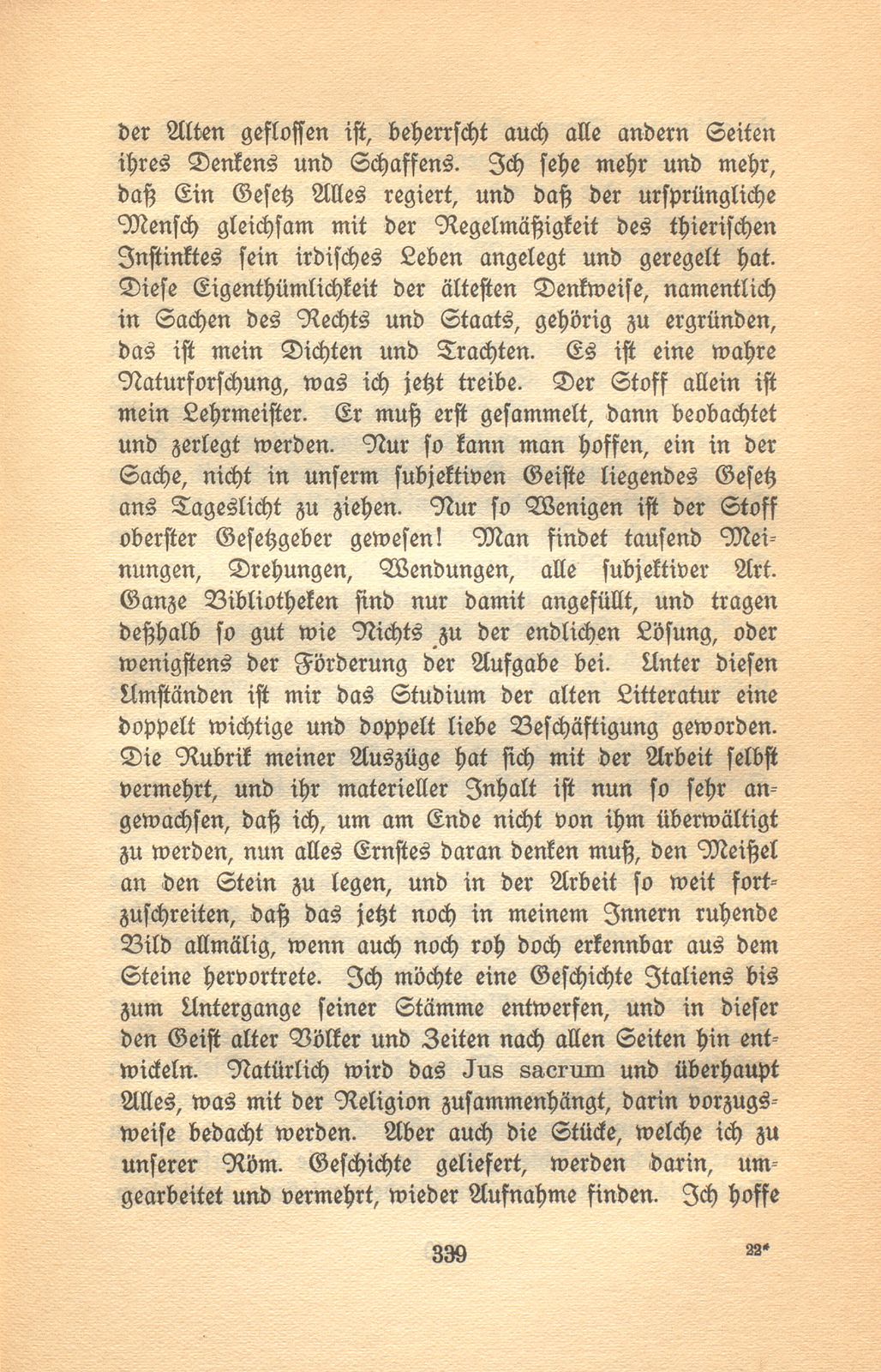 Autobiographische Aufzeichnungen von Prof. Johann Jakob Bachofen – Seite 47