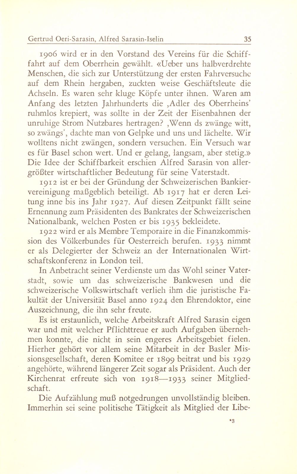 Alfred Sarasin-Iselin 27. März 1865 – 16. Dezember 1953 – Seite 11