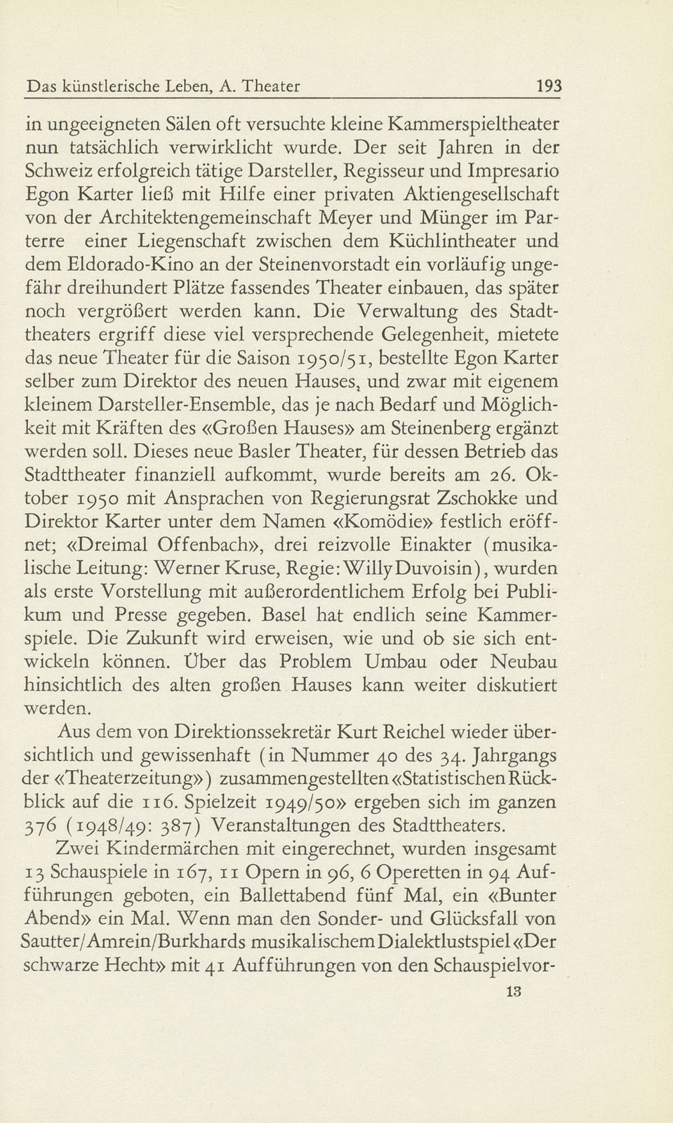 Das künstlerische Leben in Basel vom 1. Oktober 1949 bis 30. September 1950 – Seite 4