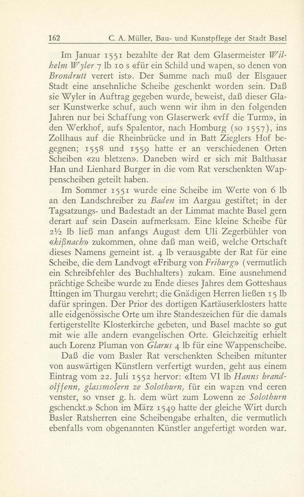 Bau- und Kunstpflege der Stadt Basel im Zeitalter der Reformation, 1529-1560 – Seite 30