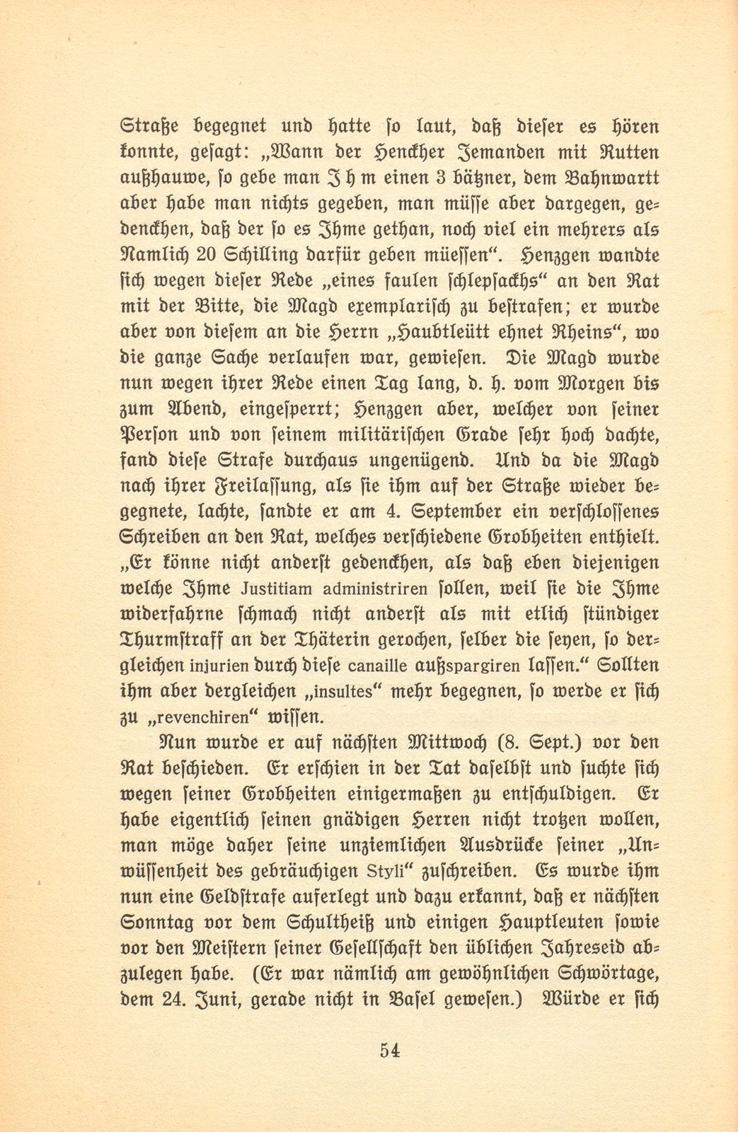 Basler Aufzeichnungen des siebenzehnten Jahrhunderts [Hans Jakob Rippel] – Seite 20