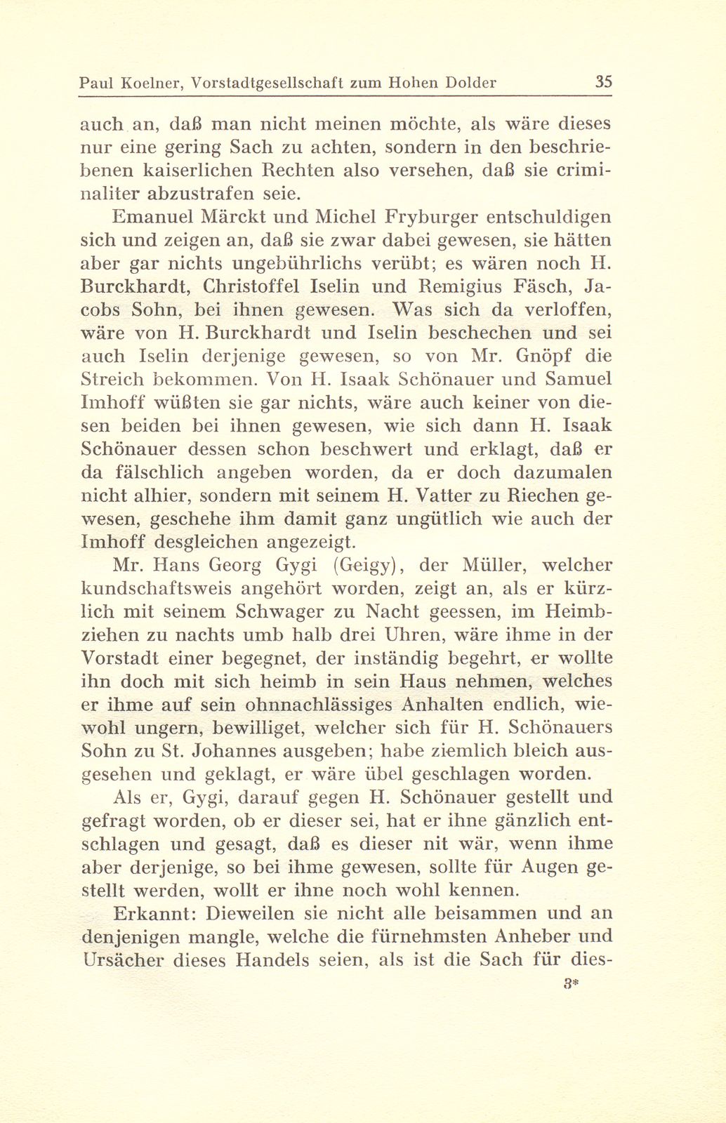 Aus der Gerichtspraxis der Vorstadtgesellschaft zum Hohen Dolder – Seite 21