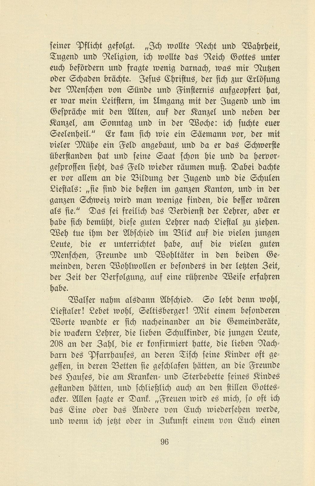 Die Pfarrer im Baselbiet in der Zeit der Trennung von Basel-Stadt – Seite 40