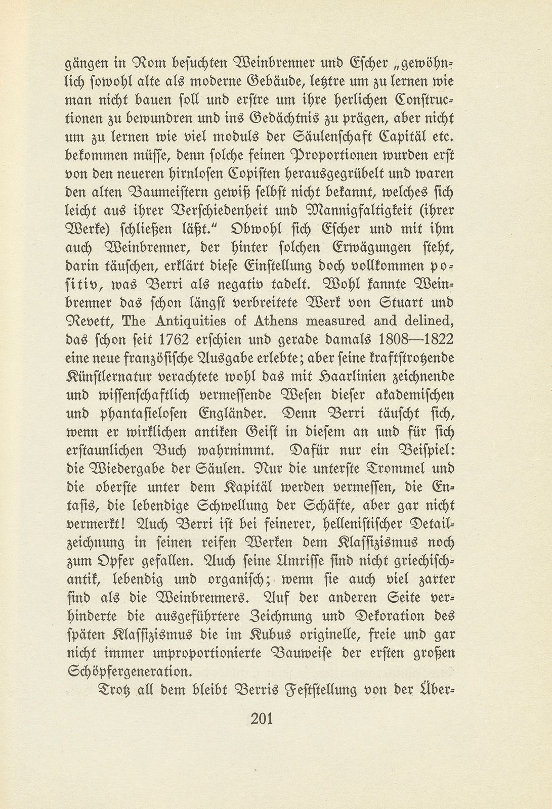 Melchior Berri. (Ein Beitrag zur Kultur des Spätklassizismus.) – Seite 25