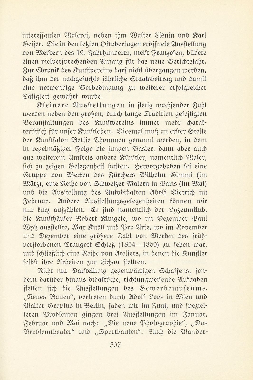 Das künstlerische Leben in Basel vom 1. Oktober 1930 bis 30. September 1931 – Seite 3