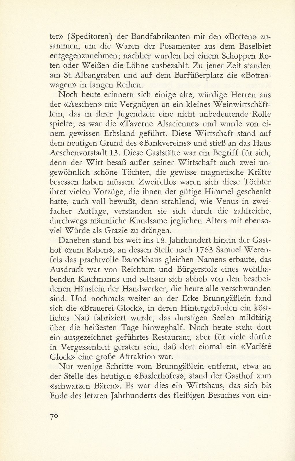 Die Aeschenvorstadt und der Gasthof zum ‹Goldenen Sternen› – Seite 3