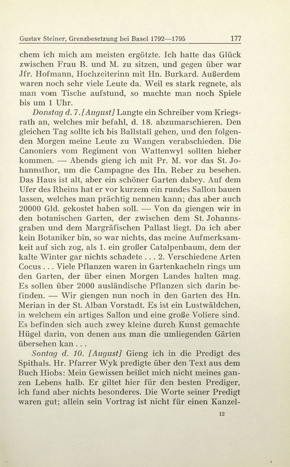 Grenzbesetzung bei Basel im Revolutionskrieg 1792-1795 – Seite 76