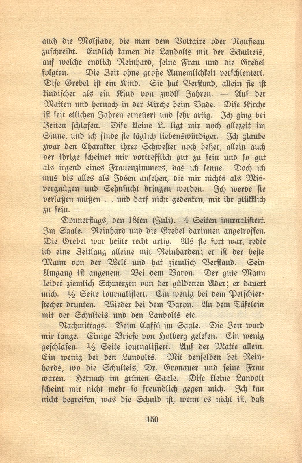 Isaak Iselins Reisetagebuch 1754 – Seite 57