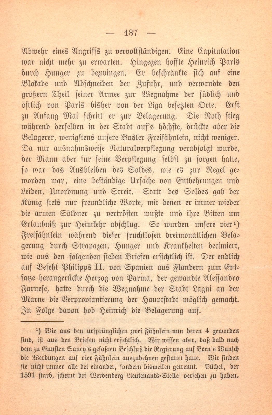 Schicksal einiger Basler Fähnlein in französischem Sold. (1589-1593.) – Seite 38