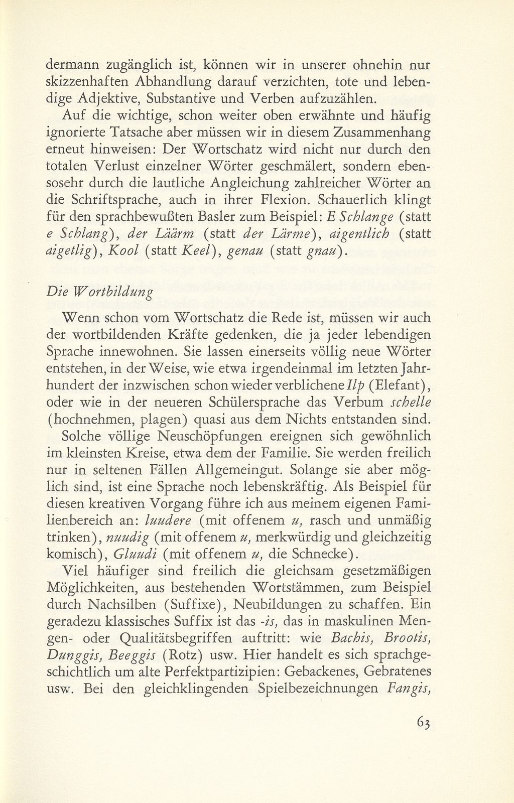 Vom heutigen Stand des Baseldeutschen – Seite 11