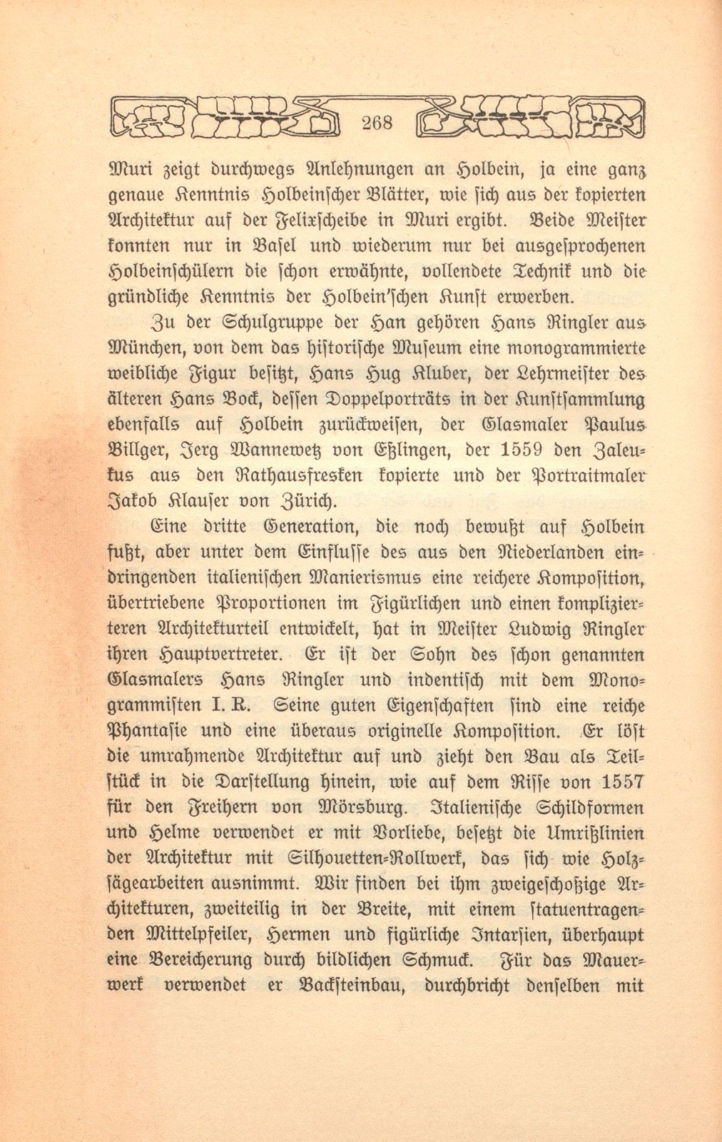 Die Entwicklung der Basler Malerei im XVI. Jahrhundert – Seite 9