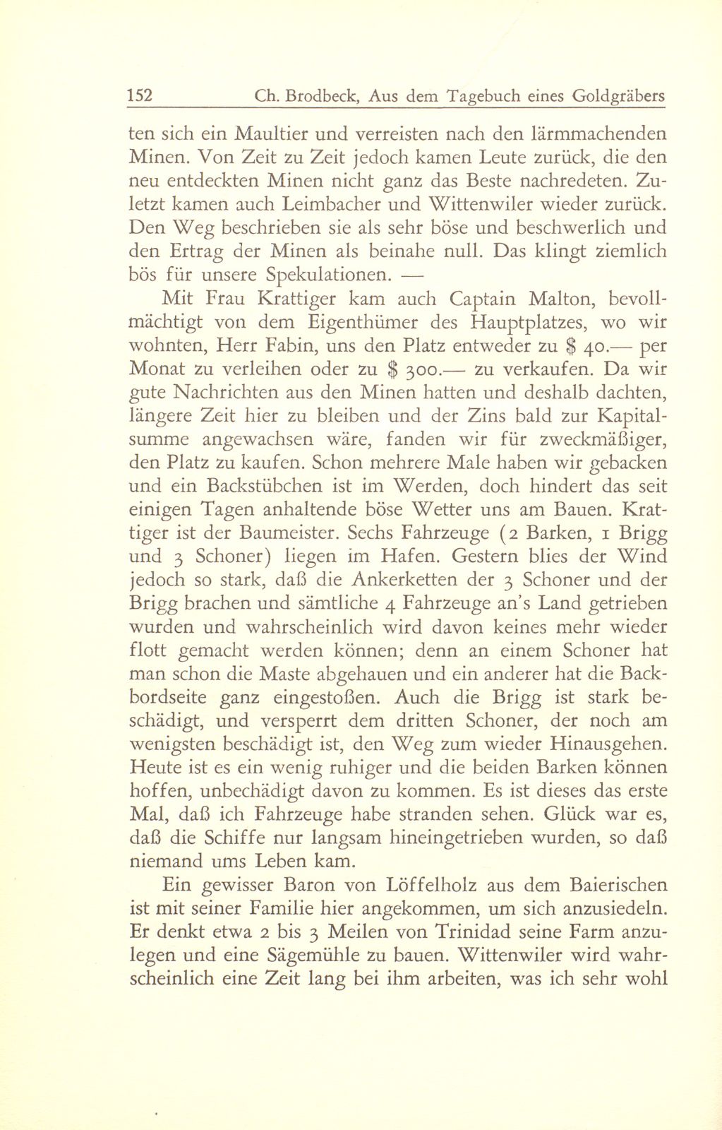 Aus dem Tagebuch eines Goldgräbers in Kalifornien [J. Chr. Brodbeck] – Seite 31