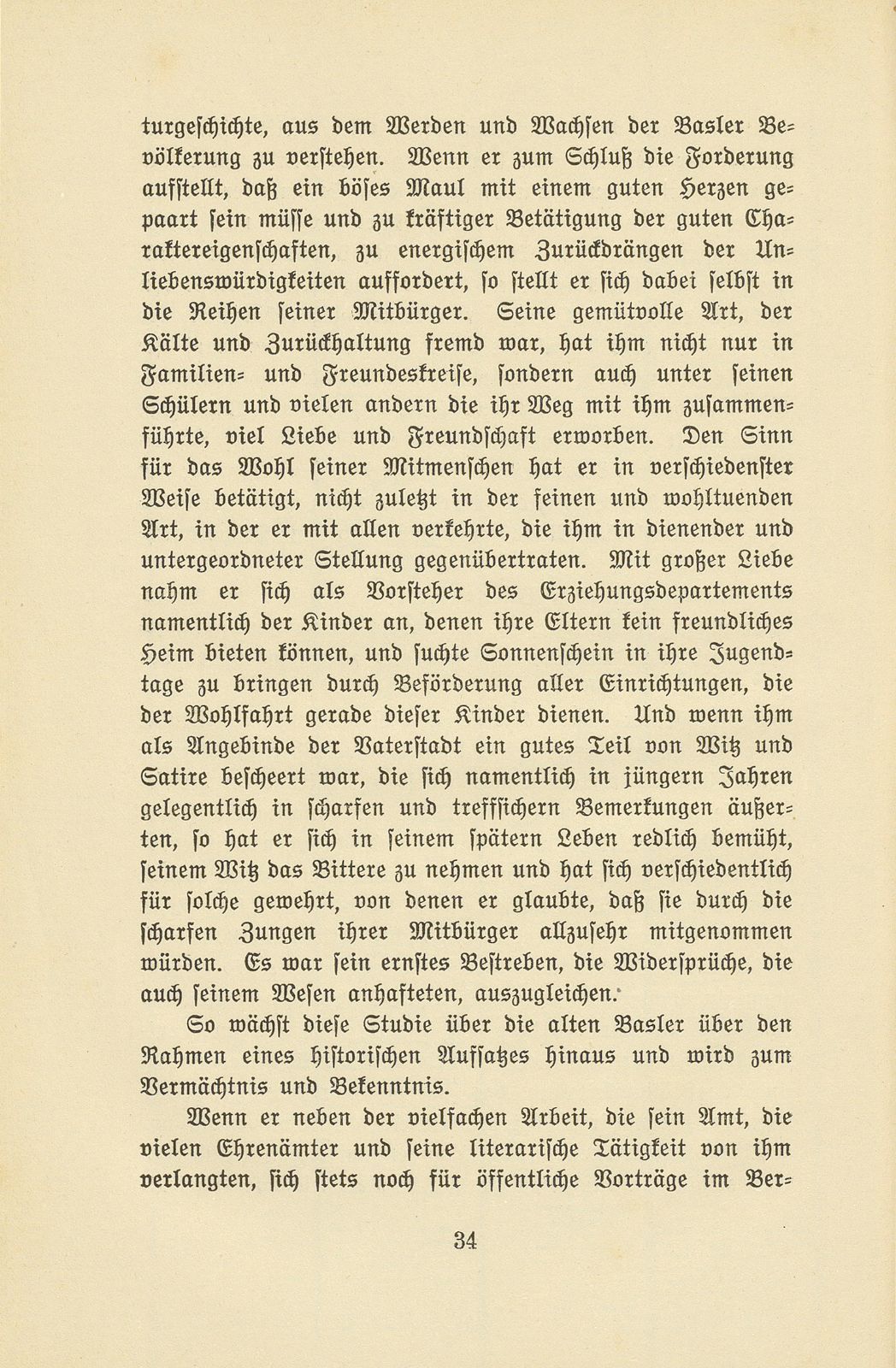 Albert Burckhardt-Finsler 18. November 1854 – 2. August 1911 – Seite 34