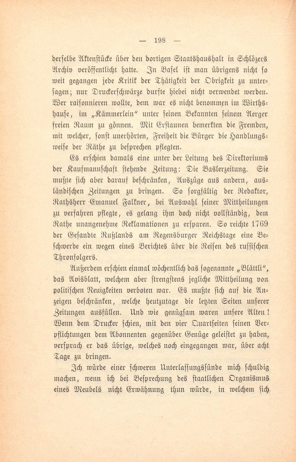 Einiges aus dem Leben zu Basel während des achtzehnten Jahrhunderts – Seite 29