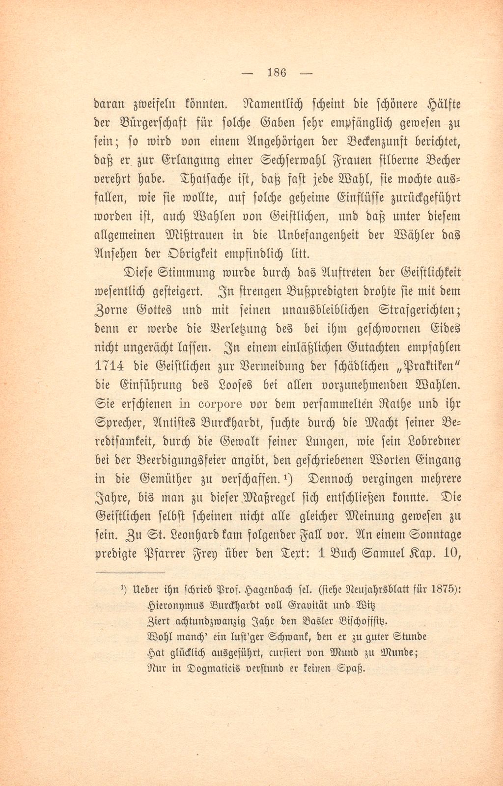 Einiges aus dem Leben zu Basel während des achtzehnten Jahrhunderts – Seite 17