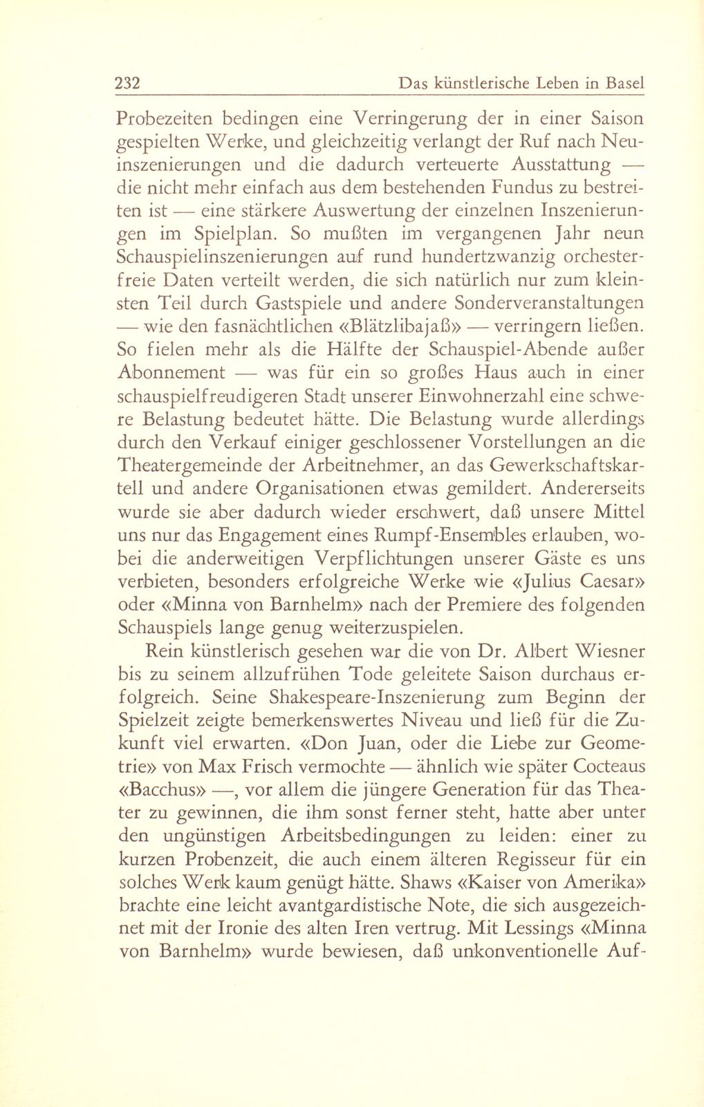 Das künstlerische Leben in Basel – Seite 2