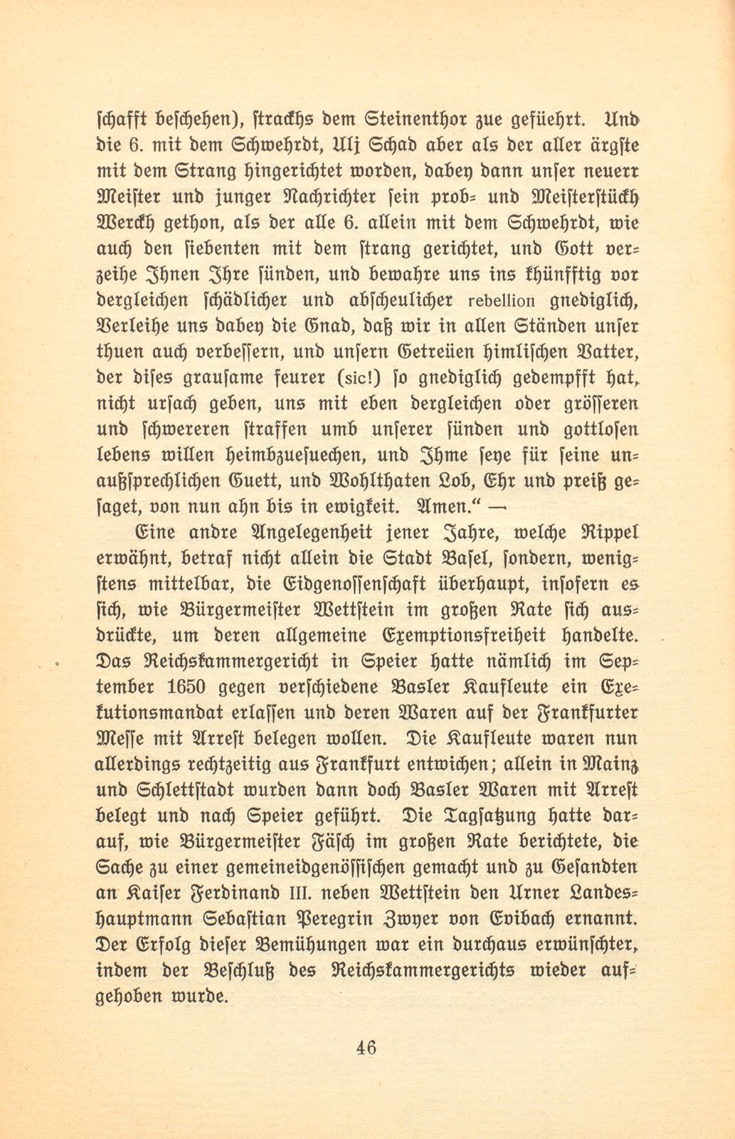 Basler Aufzeichnungen des siebenzehnten Jahrhunderts [Hans Jakob Rippel] – Seite 12