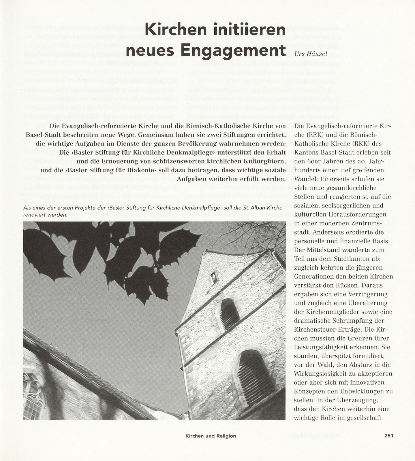 Kirchen initiieren neues Engagement – Seite 1