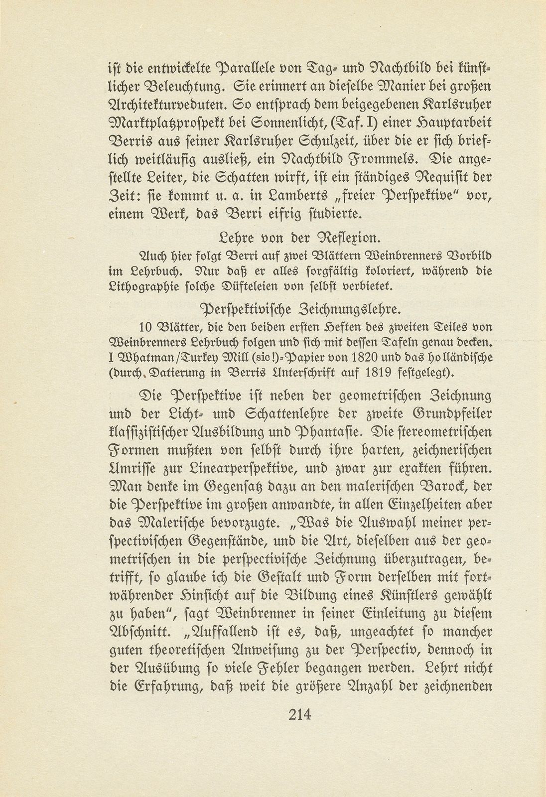 Melchior Berri. (Ein Beitrag zur Kultur des Spätklassizismus.) – Seite 38