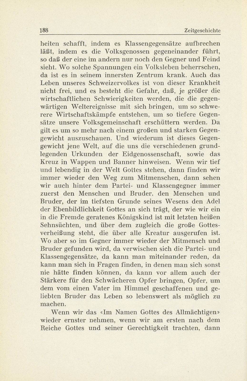 Zur Zeitgeschichte. 2. Aus der Festrede zum 1. August 1940 von Prof. Dr. Ernst Staehelin – Seite 5