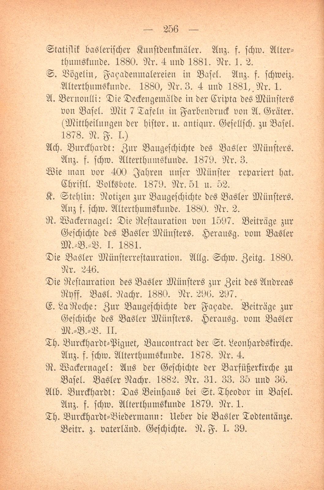 Übersicht der baslerischen historischen Literatur (1878-82) – Seite 7