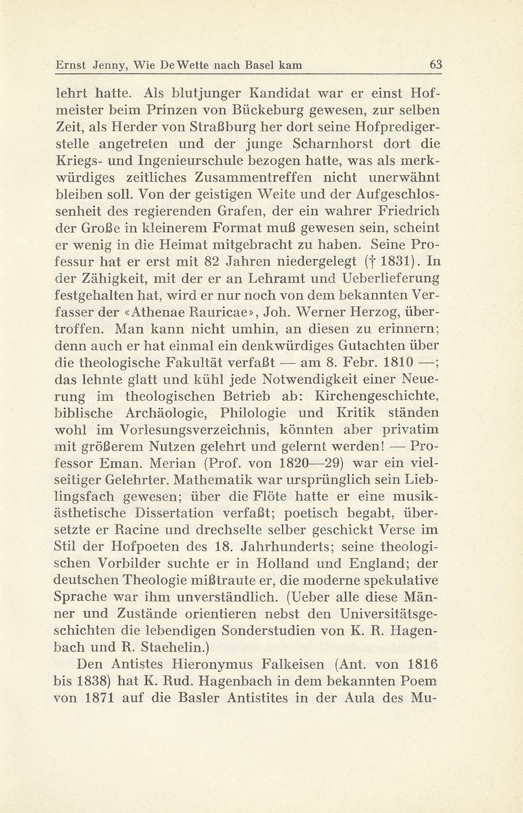 Wie De Wette nach Basel kam – Seite 13