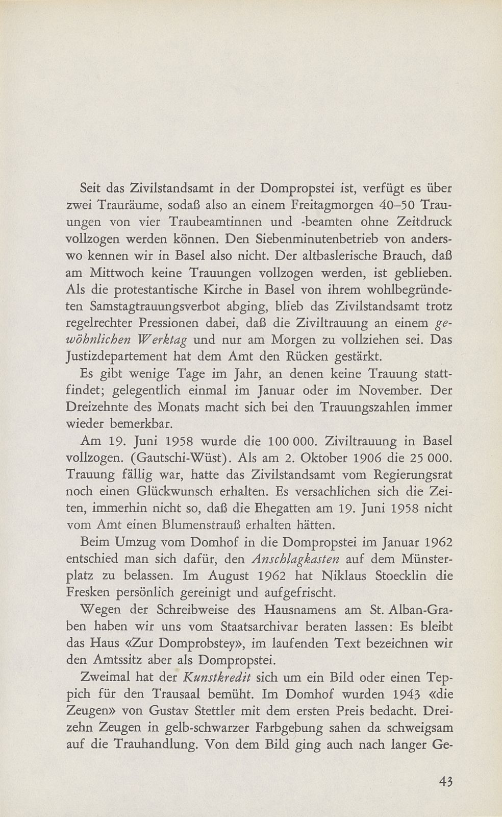 100 Jahre Ziviltrauung in Basel (19. September 1972) – Seite 18