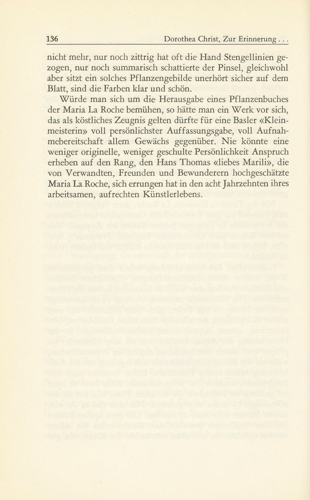 Zur Erinnerung an die Basler Malerin Maria La Roche 1870-1952 – Seite 5